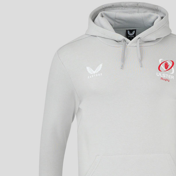 Ulster Rugby 24/25 - Brushed Cotton Hoodie - Grey