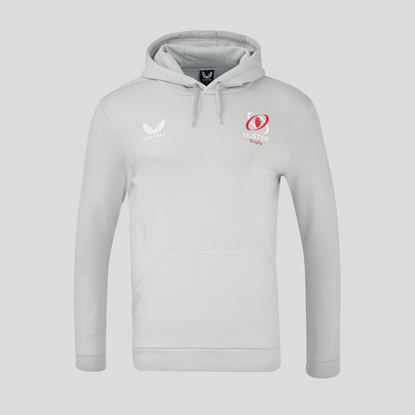 Ulster Rugby 24/25 - Brushed Cotton Hoodie - Grey - Kids